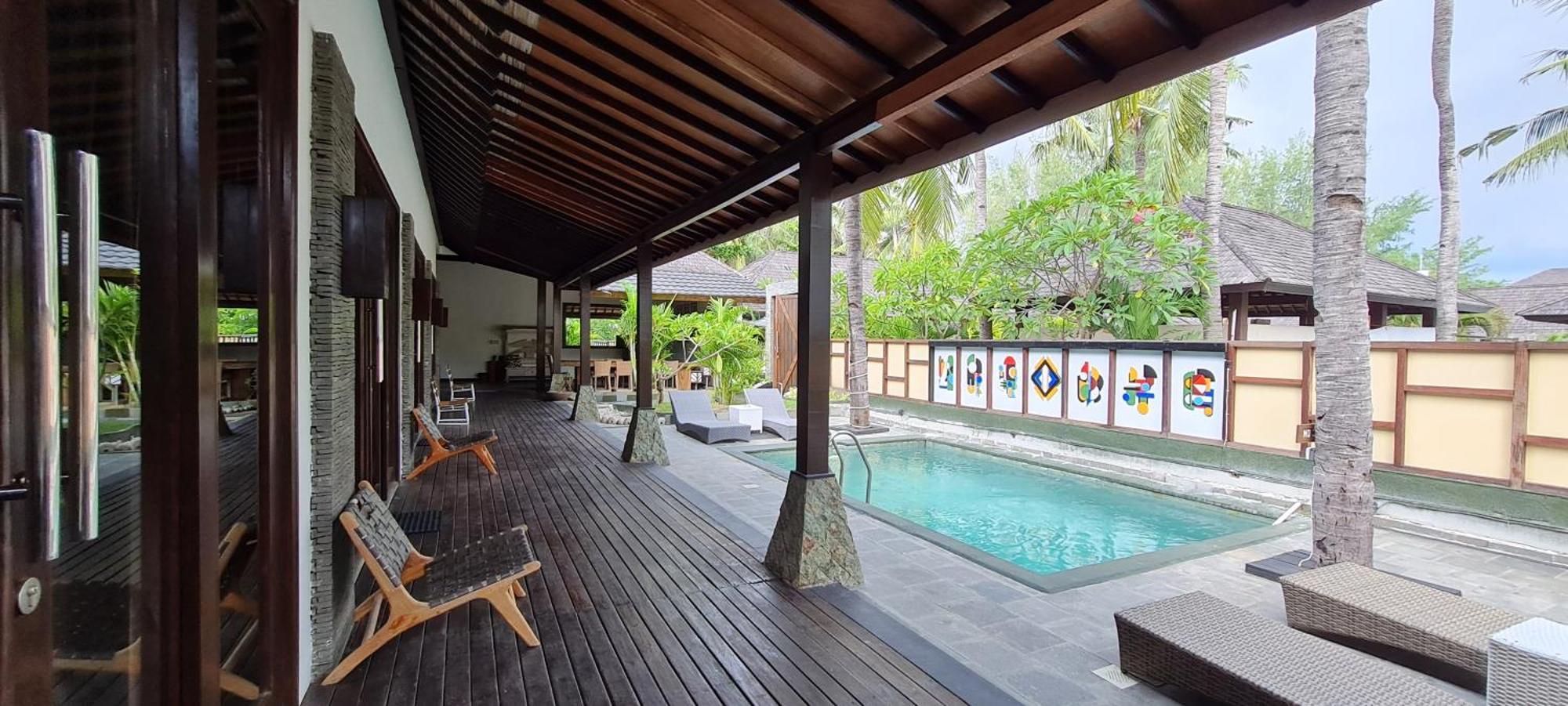 The Trawangan Resort Quần đảo Gili Ngoại thất bức ảnh